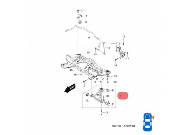 QKD10R 96391851 MESETA INFERIOR DERECHA CHEVROLET OPTRA LIMITED 05-08
