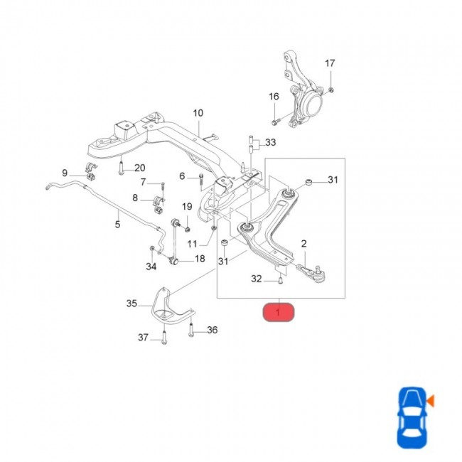 96268454 96268440 MESETA INFERIOR DERECHA DAEWOO NUBIRA 2.0  00-02