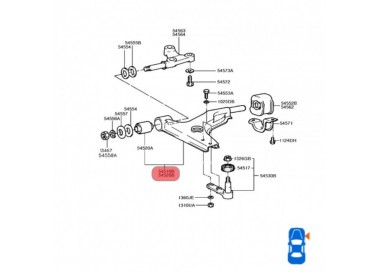 54501-24000 54501-24000 MESETA INFERIOR DERECHA HYUNDAI EXCEL 1.5 90-96