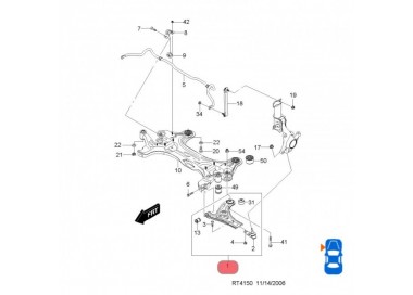 96535081 96815893 MESETA INFERIOR IZQUIERDA CHEVROLET AVEO LT 1.6 08-15