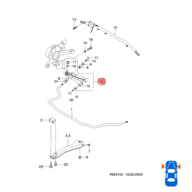 9503133 95-03133 MESETA INFERIOR DAEWOO TICO 96-01