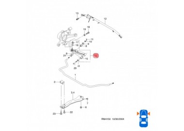 9503133 95-03133 MESETA INFERIOR DAEWOO TICO 96-01