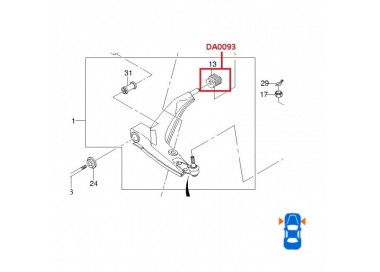 DA0093 90235040 BUJE  DE MESETA DAEWOO LANOS 1.5 97-02
