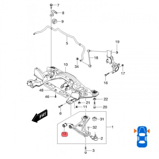 96378346  BUJE DE MESETA CHEVROLET OPTRA DESING-ADVANCE 09-11