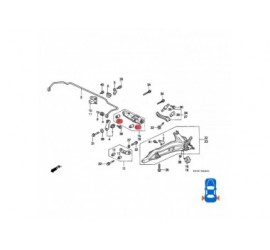 52365-SH3-014  BUJE DE MESETA TRASERA HONDA CIVIC 1.6 92-95