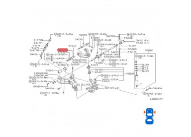 54506-B9500  BUJE MESETA SUPERIOR NISSAN D21 2.4 96-07 4WD