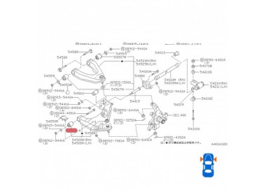 54560-2S600  BUJE MESETA INFERIOR NISSAN FRONTIER D22 2.4 00-11 4WD