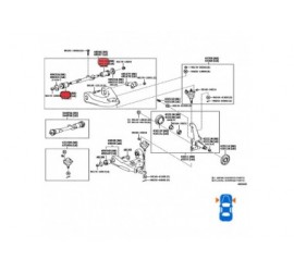 48635-35010 48635-26010 BUJE MESETA SUPERIOR TOYOTA  HILUX 2.7 01-05 4WD