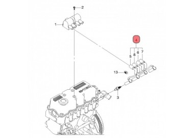 T888B 96288956 CABLES DE BUJIASCHEVROLET SPARK 1.0 05-15