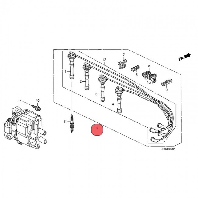 32700-PHK-003  CABLES BUJIA HONDA CRV 2.0 98-01
