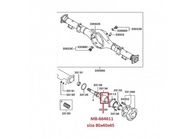 MB-664611-SAIKO MB-664611 ROLINERA TRASERA MITSUBISHI L200 SPORTERO 08-15