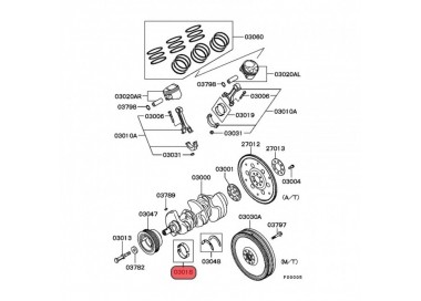 MD-197907-0.50 MD-197907 CONCHAS BANCADAS 0.20 MITSUBISHI MONTERO LIMITED 3.5 00-07