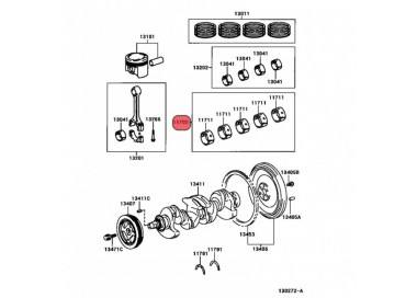 11701-21010-050  CONCHAS BANCADAS 0.20 TOYOTA YARIS 1.3 06-14