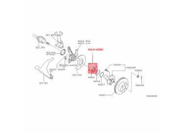 MR-403500 40210-4Z000 ROLINERA DELANTERA  NISSAN SENTRA B15 00-08