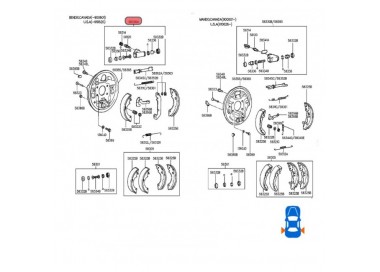 58380-25000-S 58380-24002 CILINDROS FRENOS TRASEROS DERECHO HYUNDAI EXCEL 1.5 90-96