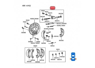 58380-25000-S 58380-28001 CILINDROS FRENOS TRASEROS DERECHO HYUNDAI SONATA 2.7 98-05