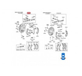 58380-22000 58380-24002 CILINDROS FRENOS TRASEROS DERECHO HYUNDAI EXCEL 1.3 90-96