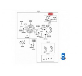 58380-22000 58380-02000 CILINDROS FRENOS TRASEROS DERECHO HYUNDAI VERNA 1.6 00-05