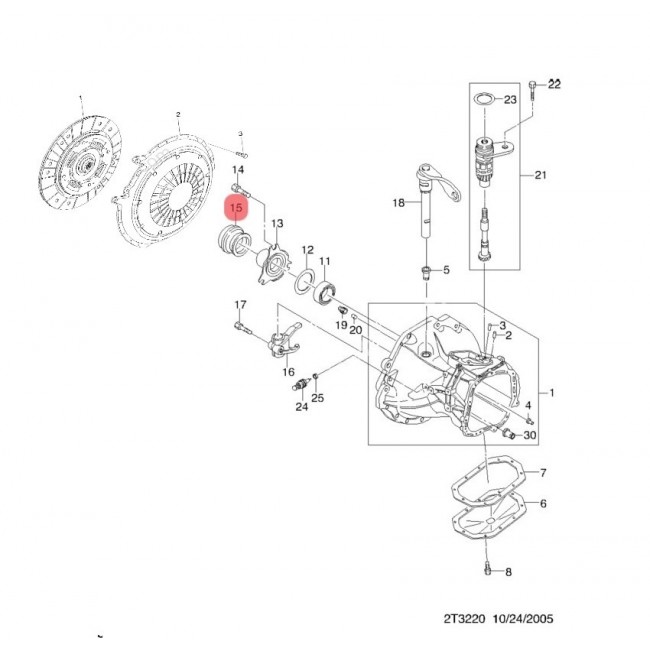 46854 90251210 COLLARIN DE EMBRAGUE DAEWOO LANOS 1.6 97-02