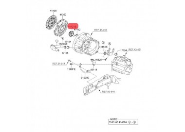 41421-02000  COLLARIN DE EMBRAGUE KIA PICANTO 1.1  04-07