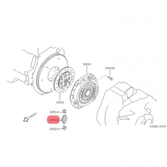 30502 30502-52A60-30502-M8000 COLLARIN DE EMBRAGUE NISSAN SENTRA B13 00-08