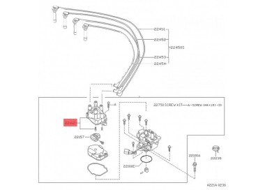 24014 22162-0M300 TAPA DE DISTRIBUIDOR NISSAN SENTRA B13 1.6 16V 00-08