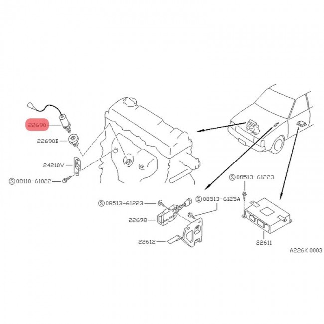 4170405000 22690-07G00 SENSOR OXIGENO NISSAN SENTRA B13 1.6 93-99 4170405000 22690-07G00 SENSOR OXIGENO NISSAN SENTRA B13 1.6 93-99