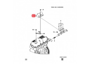 96253555  BOBINA DE CHEVROLET SPARK 1.0 05-15