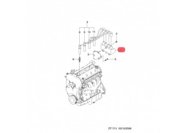 BS031P01  BOBINA DE CHEVROLET AVEO 1.6 06-10