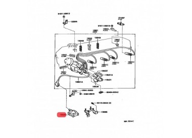 90919-02197  BOBINA TOYOTA HILUX 2.4 22RE 1990-1997