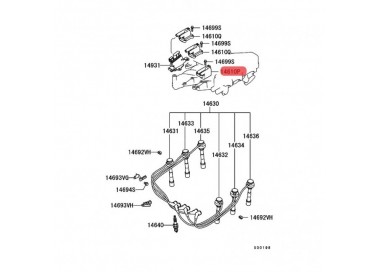 MD-314582  BOBINA MITSUBISHI MONTERO SPORT 3.0 V6 2000-2009
