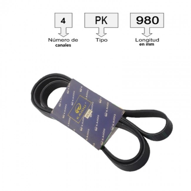 4PK635-I CORREA UNIVERSAL ACANALADA  4PK635