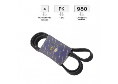 4PK635-I CORREA UNIVERSAL ACANALADA  4PK635