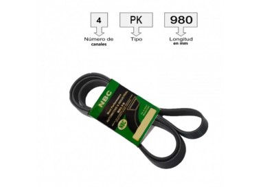4PK780 CORREA UNIVERSAL ACANALADA  4PK780