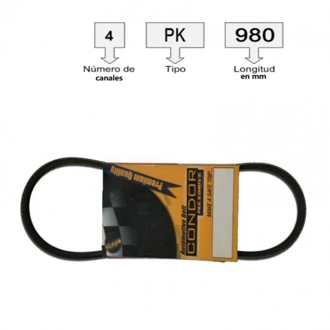 4PK800 CORREA UNIVERSAL ACANALADA  4PK800