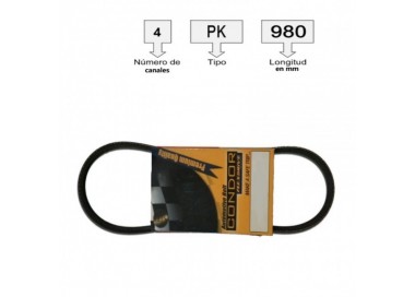 4PK800 CORREA UNIVERSAL ACANALADA  4PK800