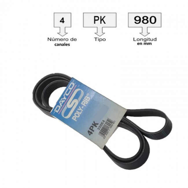 4PK900D CORREA UNIVERSAL ACANALADA  4PK900