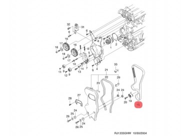 169S8M25 CORREA DE TIEMPO DAEWOO NUBIRA 2.0 2000-2002