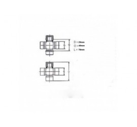 CRUCETA CARDAN DELANTERO TOYOTA MACHITO 3F 1984-1992