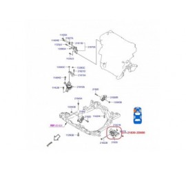 21830-2D000-K 21830-2D000 BASE DE MOTOR IZQUIERDA HYUNDAI ELANTRA 2.0 00-14 SINC.