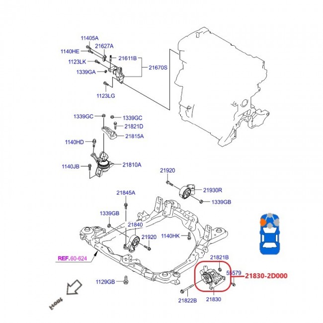 21830-2D000-K 21830-2D000 BASE DE MOTOR IZQUIERDA HYUNDAI ELANTRA 2.0 00-14 SINC. 21830-2D000-K 21830-2D000 BASE DE MOTOR IZQUIERDA HYUNDAI ELANTRA 2.0 00-14 SINC.