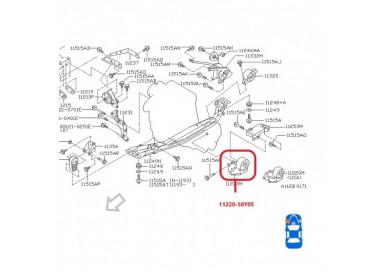11220-50Y05 NA 11220-50Y05 BASE DE MOTOR IZQUIERDA NISSAN SENTRA B14 95-99 SINC.