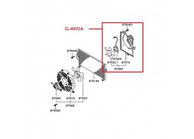 CL-4972A MR201374 ELECTRO A/C MITSUBISHI SIGNO 1.3 04-08