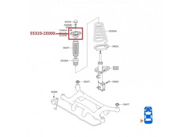 55310-2E000-K 55310-2E000 BASE AMORTIGUADOR TRASERA IZQUIERDA HYUNDAI TUCSON 05-10