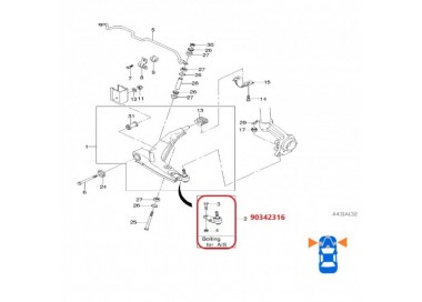 90342318 94788122 MUÑON DAEWOO ESPERO 2.0 90-97