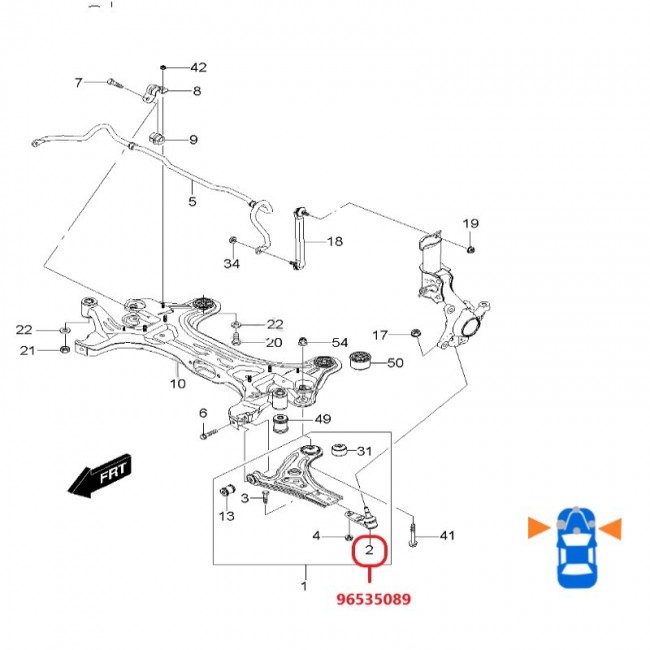 96535089 96535089 MUÑON CHEVROLET AVEO 1.5 03-05