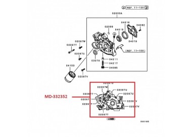 MD-332352 MD-332354 BOMBA ACEITE MITSUBISHI LANCER 1.6  02-15