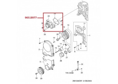 USP600 96563958 BOMBA DE AGUA  DAEWOO TICO 96-01