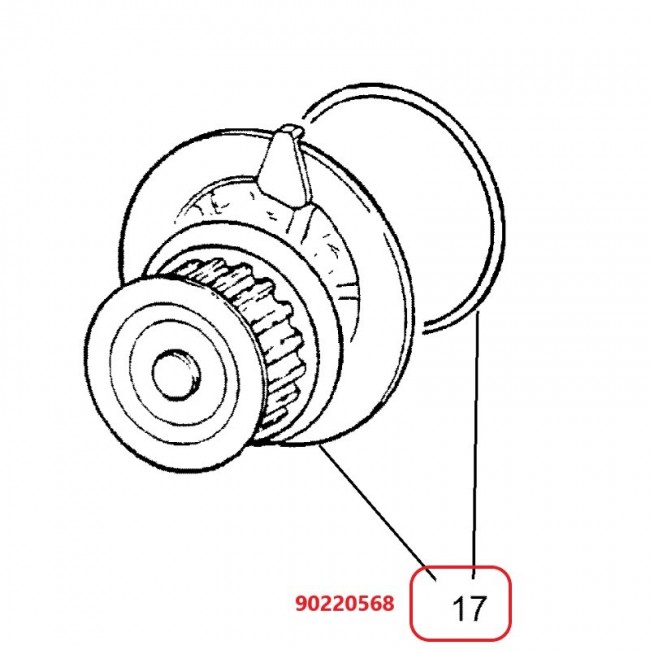 DA0149 90220568 BOMBA DE AGUA  DAEWOO ESPERO 2.0 90-97