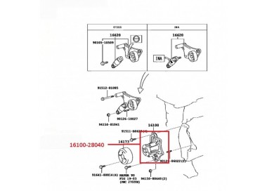 16100-28040  BOMBA AGUA TOYOTA RAV-4 2.4 06-13